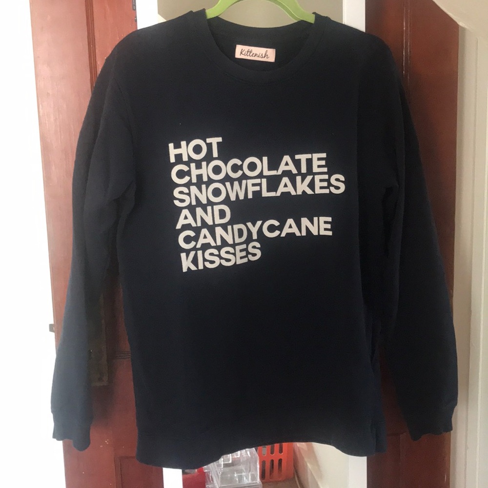 Navy Kittenish sweatshirt